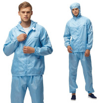翰洋洁净 HANYANGCLEAN 分体连帽防静电服 HS-1107 XL (白色) (连帽上衣+裤子)