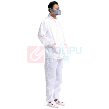 星工 XINGGONG 防尘服无尘衣防静电连体带帽工作服洁净防护喷漆 XGJ-2 XXXL码 (藏青色)
