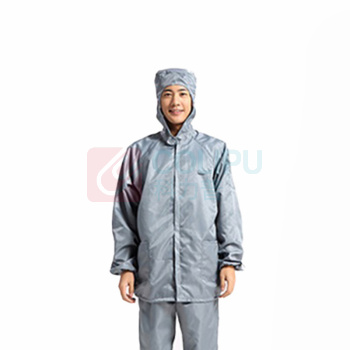 星工 XINGGONG 防尘服无尘衣防静电连体带帽工作服洁净防护喷漆 XGJ-2 L码 (灰色)
