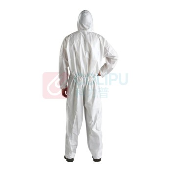 3M 白色带帽连体防护服 4510M 
