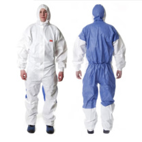 3M 防护服无尘服连体带帽防尘防静电服透气喷漆隔离工作防护服 4535 白色 XL 