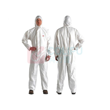 3M 一次性白色带帽连体防护服 4510 XL码  工业用