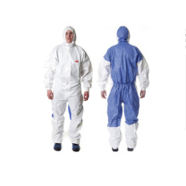 3M 白色带帽连体防护服 4535 蓝色背部透气设计 XXL码 