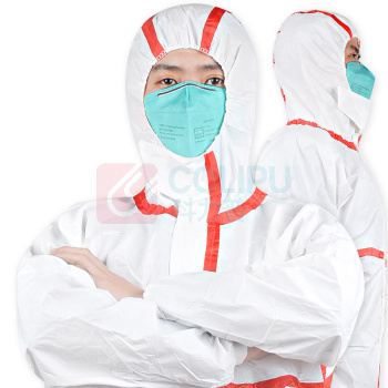 3M 白色带帽红色胶条连体防护服 4565 XXL码 