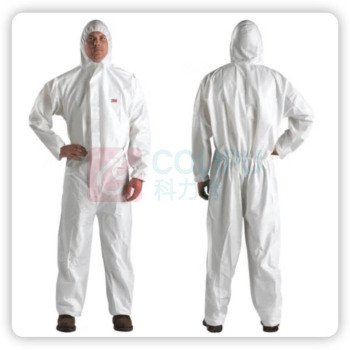 3M 带帽连体防颗粒物喷漆一次性防护服 4510防护服  单位：(套)