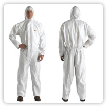 3M 带帽连体防颗粒物喷漆一次性防护服 4510防护服  单位：(套)