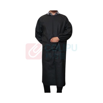 胜丽 SHENGLI 围裙 PWQQS 120×63cm 长袖 PU 材质 (黑色)