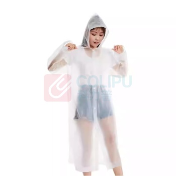 金丝莉 KINTHERI EVA加厚雨衣 JYG-1117 均码 (白色)