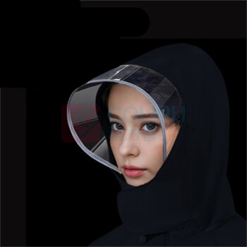 君吻 分体式雨衣 男女同款 2XL (黑色)