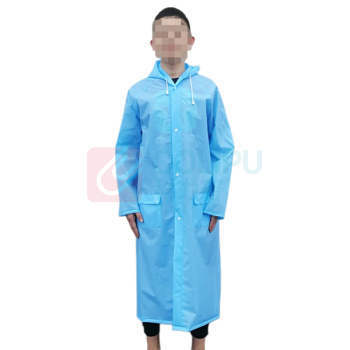 三极 加厚反光EVA雨衣 TP1671 M码 (蓝色) 1件装