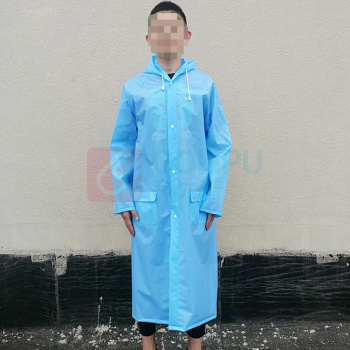 三极 加厚反光EVA雨衣 TP1671 XL码 (蓝色) 2件装