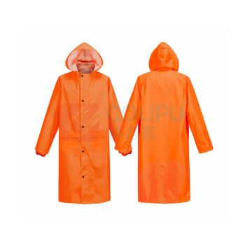三极 户外劳保安保反条光雨披 TP1678 XXL (橘色) 双层