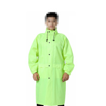 三极 户外劳保安保反条光雨披 TP1678 XL (荧光绿) 双层