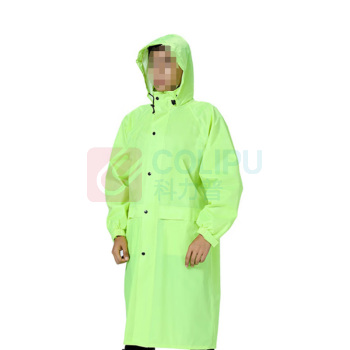 三极 户外劳保安保反条光雨披 TP1678 XXL (荧光绿) 双层