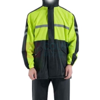三极 反光加厚成人分体式雨衣雨裤套装 TP16863XL (荧光绿)
