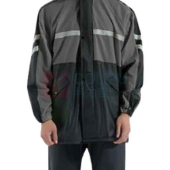 三极 反光加厚成人分体式雨衣雨裤套装 TP1686XXL (太空灰)