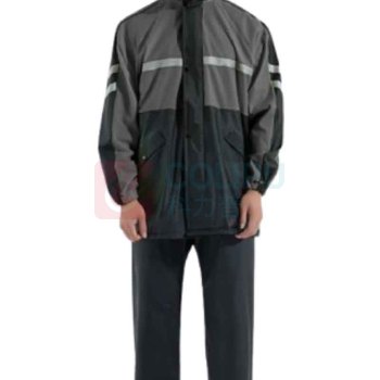 三极 反光加厚成人分体式雨衣雨裤套装 TP16863XL (太空灰)