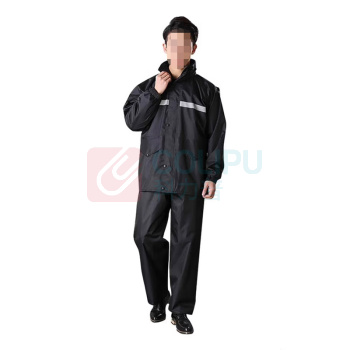 三极 双层加厚分体雨衣 TP1675 XXL (黑色)