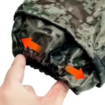 安赛瑞 反光雨衣雨裤套装 防汛执勤雨具 连帽分体 3F01475 2XL (数码绿)
