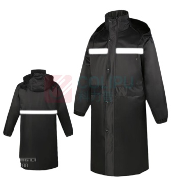 胜丽 SHENGLI 反光雨衣 BR1-005 2XL 码 长款 反光 (荧光黄)