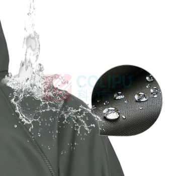 者也 雨衣套装 升级版分体防汛防暴雨雨衣雨裤套装 4XL 码 分体式 升级版内外双口袋 (黑色)