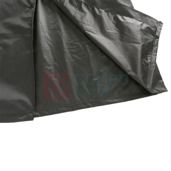 海斯迪克 HYSTIC 雨衣 保安站岗工地警示反光衣 HKT-203 185/3XL 长款风衣式 连体连帽 反光 (黑色)