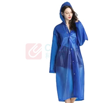 海斯迪克 HYSTIC 成人雨衣 应急防洪防汛雨衣 EVA 材质 非一次性 带帽子 HKT-201 (蓝色)