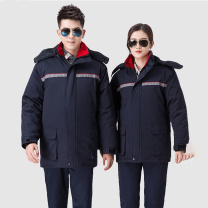 耐典 冬季防工作服 ND-YGC8805 双层套装 180/3XL (藏蓝色) 棉衣可拆卸加厚内胆棉服劳保服防寒服(上衣+裤子)