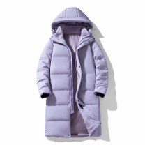 利郎 羽绒服 女长款 (黑) 面料纤维含量:100%涤纶(聚酯纤维)