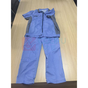 极一 拼接工作服 L码 (蓝灰)