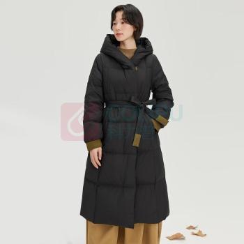 雪中飞 羽绒服 X301JF420278F 155/80A (黑色)