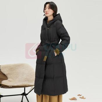 雪中飞 羽绒服 X301JF420278F 155/80A (黑色)
