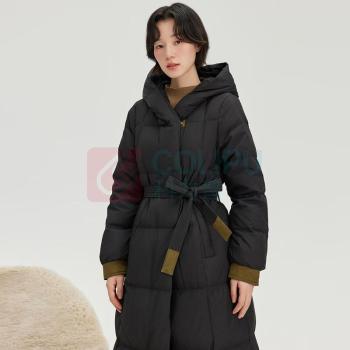 雪中飞 羽绒服 X301JF420278F 155/80A (黑色)