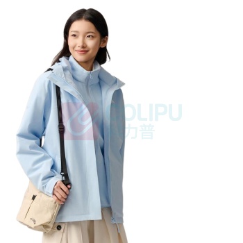 安踏 水壳冲锋衣 大地之壳3.0机能三合一冲锋衣 962546607 S(女160) (水天蓝)