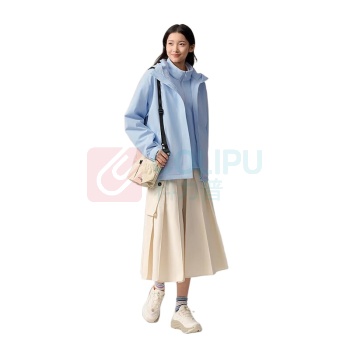 安踏 水壳冲锋衣 大地之壳3.0机能三合一冲锋衣 962546607 S(女160) (水天蓝)