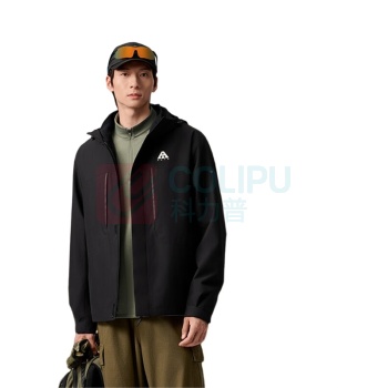 安踏 水壳冲锋衣 大地之壳3.0机能三合一冲锋衣 952347607 XL(男180) (基础黑)