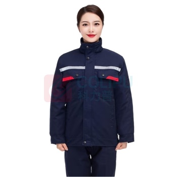 AETEL 冬季加厚防静电工作服 棉衣男工地防寒劳保服棉袄 SQA-小刀棉服 180 (藏蓝夹克款)