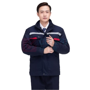 AETEL 冬季加厚防静电工作服 棉衣男工地防寒劳保服棉袄 SQA-小刀棉服 180 (藏蓝夹克款)
