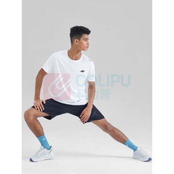 斯凯奇 Skechers 夏男子基础运动跑步健身训练服短袖速干透气针织T恤衫P222M115