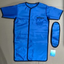 德研仕 铅防护服 1000*600 L中码 (蓝色) 半袖单面连体铅衣配腰带,当量0.5mmp防护服