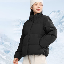 乔丹 羽绒服女 保暖休闲女士立领运动服上衣 M (黑色)