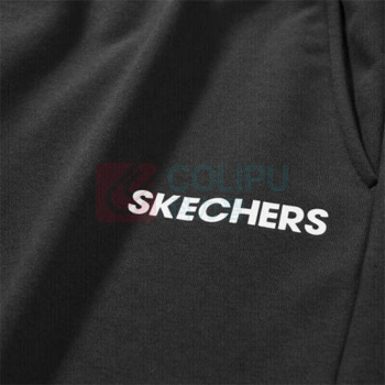 斯凯奇 Skechers 百搭运动裤男子简约针织束脚休闲长裤子 L323M129-0018 L/XL/XXL (碳黑)