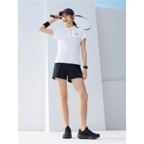 安踏 力韧纱短袖T恤女2025夏季新款吸湿爽短T针织运动上衣 162527131 3XL(女185) (雪花白)