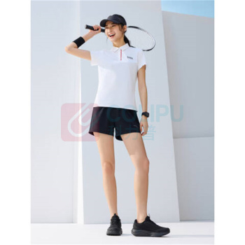 安踏 力韧纱短袖T恤女2025夏季新款吸湿爽短T针织运动上衣 162527131 2XL(女180) (雪花白)