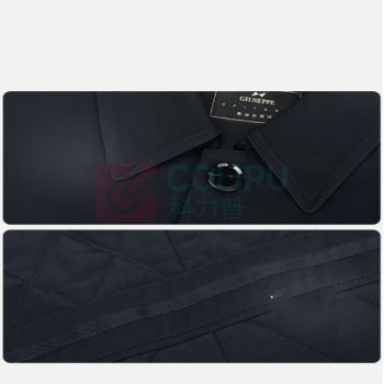 乔治白 男式风衣 qzb5550588 均码 (藏青色)
