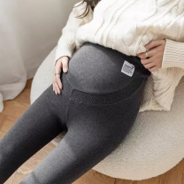 爱宝适 孕妇可外穿高腰托腹裤打底裤 M403 XL 春秋款不加绒 (灰色)