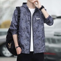 吉普 JEEP 防晒衣男夏季轻薄夹克防晒服连帽速干皮肤衣 枫叶深灰 2XL