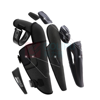 赛羽 护膝护具 护膝护具摩托车CE-2级认证四件套 防摔耐磨 K50H50 L码