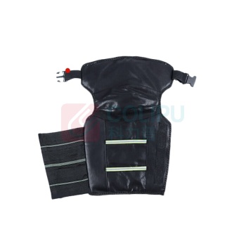 安赛瑞 冬季保暖护膝 反光防寒保暖护具 秋冬户外护腿 25564 PU 加厚加绒 防水 全包