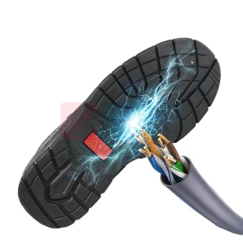 优工 U-work 安全鞋 REZ-B1135-40 码 加绒保暖 6KV 绝缘 防砸 中帮 (黑色)